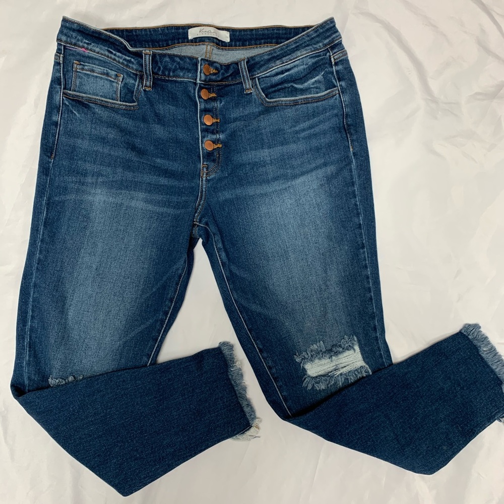 Kancan signature distressed skinny jeans